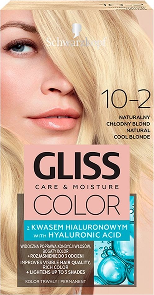 Schwarzkopf Gliss Color nr 10-2 naturalny chlodny blond 6862469 (9000101262469)