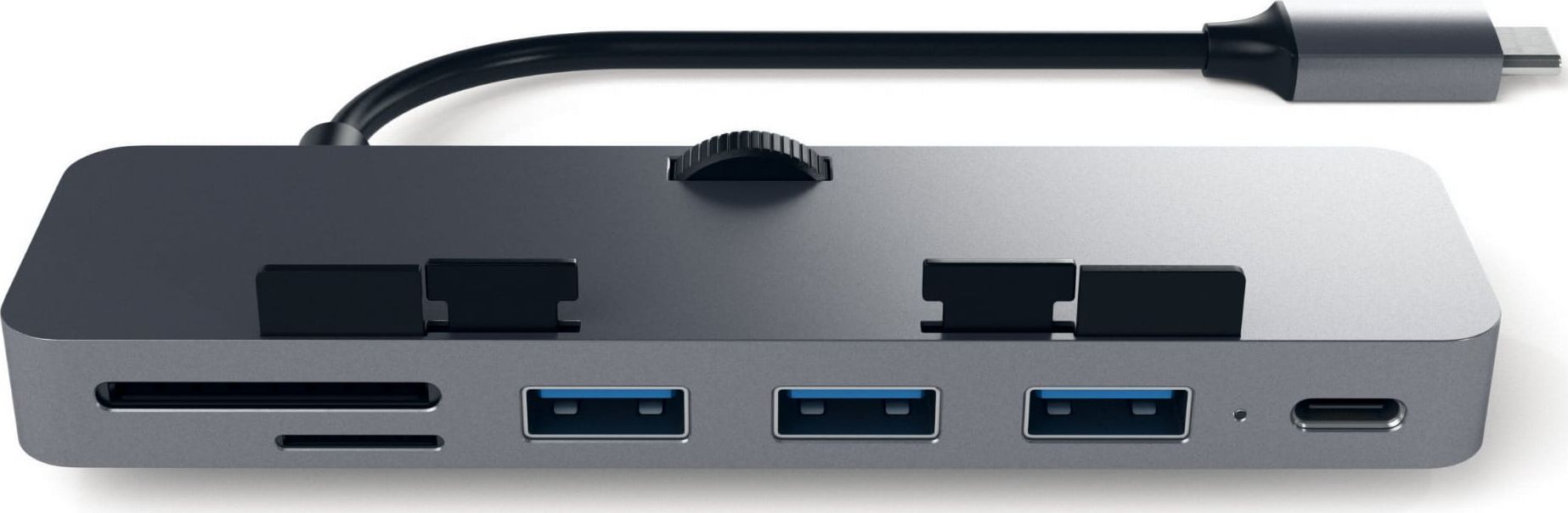 HUB USB Satechi Clamp Hub Pro 1x SD 1x USB-C 1x microSD  + 3x USB-A 3.0 (ST-TCIMHM) ST-TCIMHM (879961007270) USB centrmezgli