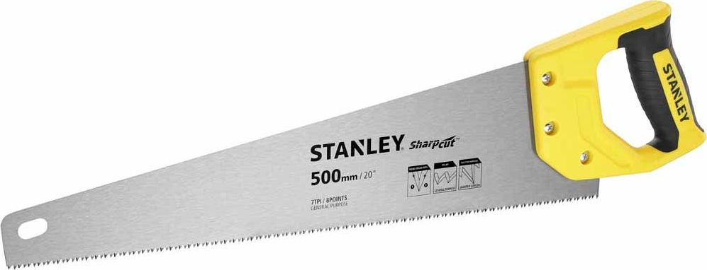 Stanley pila platnica 500mm, 7 zebow Sharpcut (20367-STHT-1) S/20-367-1 (3253561203671)