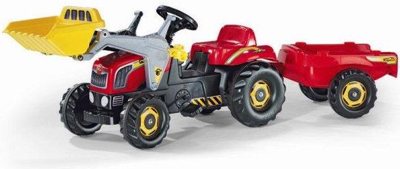 Rolly Toys Traktor Rolly z lyzka i przyczepa czerwony (5023127) 5023127 (4006485023127)