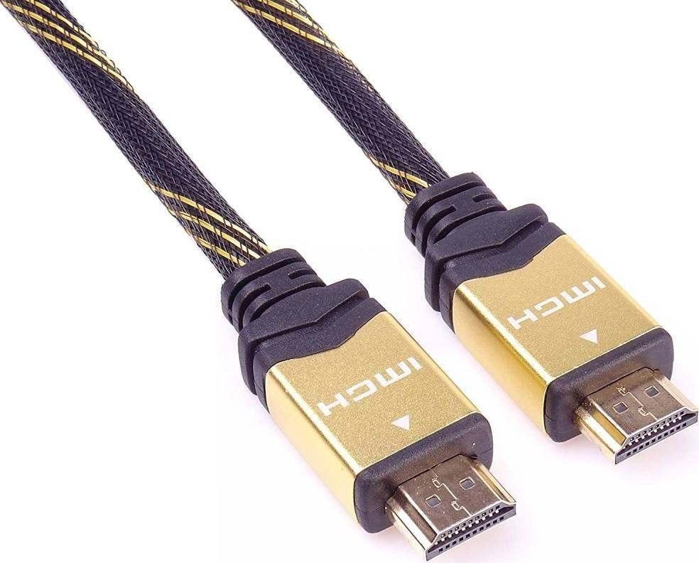 Kabel PremiumCord HDMI - HDMI 5m zloty (kphdm2q5) kabelis video, audio