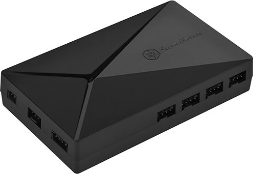 Silverstone SST-LSB02-E - ARGB LED Hub, Controller - schwarz aksesuārs datorkorpusiem