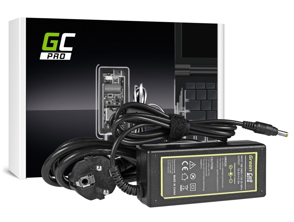 Green Cell Charger  AC Adapter for HP 65W / 18.5V 3.5A / 4.8mm-1.7mm portatīvo datoru lādētājs