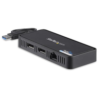 USB auf Dual-DisplayPort Mini Dock mit GbE LAN - Dual 4K 60 Hz (USBA2DPGB) aksesuārs portatīvajiem datoriem