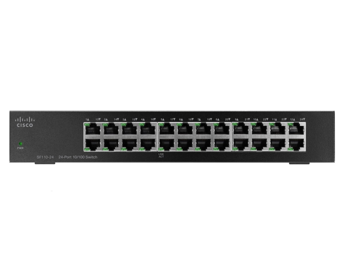 Cisco SF110-24 24-Port 10/100 Switch komutators