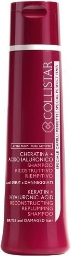 Collistar Keratin Hyaluronic Acid Reconstructing Shampoo Hair shampoo with hyaluronic acid 250 ml Matu šampūns