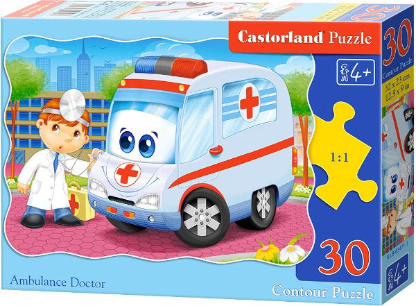 Castorland CASTOR 30 EL. Ambulans Doctor - 03471 03471 (5904438003471) puzle, puzzle