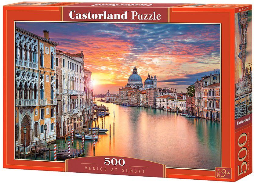 Castorland 500 Elementow, Zachod slonca w Wenecji (52479) GXP-570596 (5904438052479) puzle, puzzle