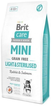 Brit Care Grain Free Mini Light & Sterilised 7kg barība suņiem