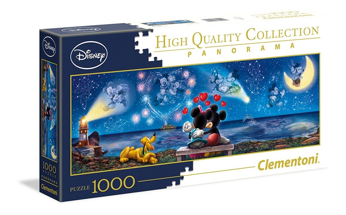 Clementoni Puzzle, 1000 elementow. Panorama - Miki i Minnie (GXP-633662) puzle, puzzle