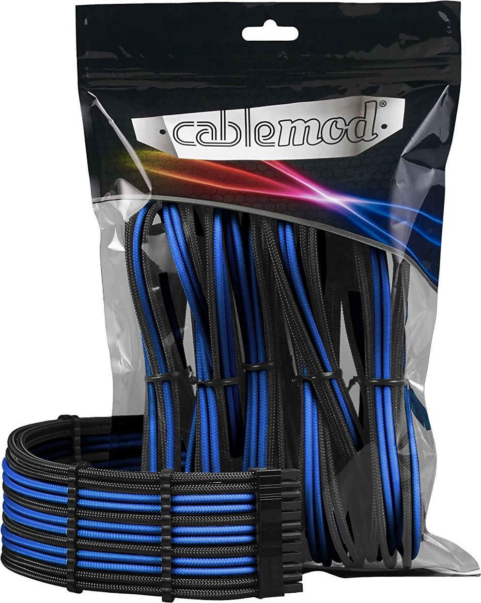 CableMod PRO ModMesh Cable Extension Kit - black/blue TV aksesuāri