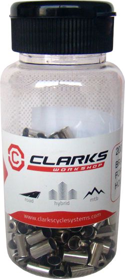 Clarks Koncowka Pancerza Hamulca CX15DP Aluminium CNC Srebrna Pudelko 200 szt. (CLA-CX15DP200) CLA-CX15DP200 (5021646015543)