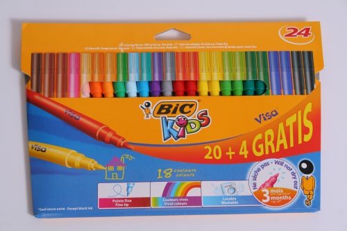 Bic Pisaki 24 Kolory Kid Visa Pud (897098) 897098 (3086123286047)