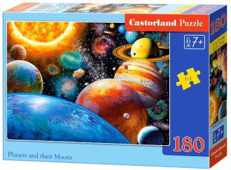 Castorland Puzzle Planets and their Moons 180 pieces (241101) puzle, puzzle