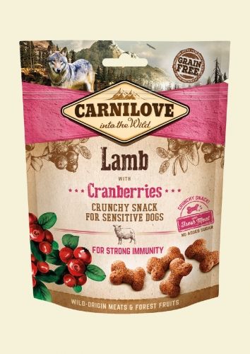 Carnilove Przysmak Dog Snack Fresh Crunchy Lamb+Cranberries 200g 93073 (8595602527250)