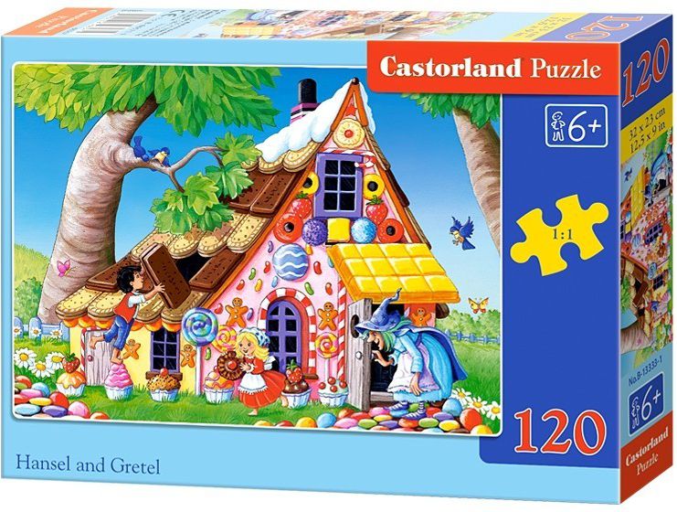 Castorland 120 ITEMS Hansel and Gretel (1118443) puzle, puzzle