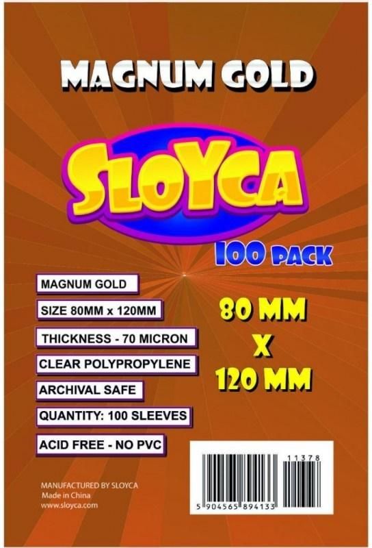 Baldar Koszulki Magnum Gold 80x120mm (100szt) SLOYCA 276958 (5904565894133) galda spēle