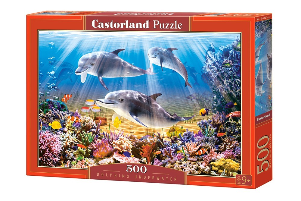 Castorland Puzzle Dolphins Underwater 500 pieces (52547) puzle, puzzle