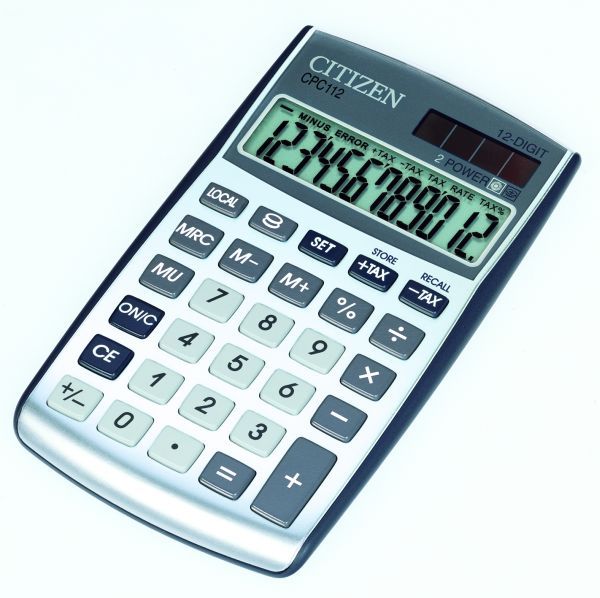 Kalkulator Citizen CPC-112 (CPC112WB) kalkulators
