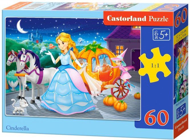 Castorland Kopciuszek, 60 elementow (06908) GXP-554525 (5904438006908) puzle, puzzle