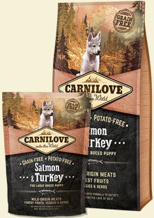 Carnilove Salmon & Turkey For Large Breed Puppy - 1.5 kg VAT003546 (8595602508853) barība suņiem