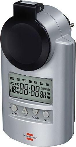 Brennenstuhl Programator czasowy elektroniczny 16A 3680W tygodniowy Primera Line DT IP44 (1507491) 1507491 (3281855074911)