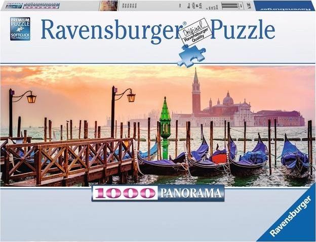 Ravensburger Puzzle 1000 Weneckie gondole 334008 (4005556150823) puzle, puzzle