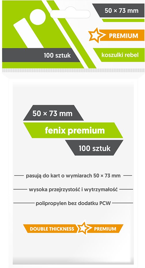 Rebel Koszulki Fenix Premium 50x73 (100sztuk) 268344 (5902650611900) galda spēle