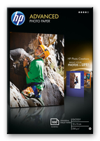 HP Advanced Photo paper glossy 100sheet foto papīrs