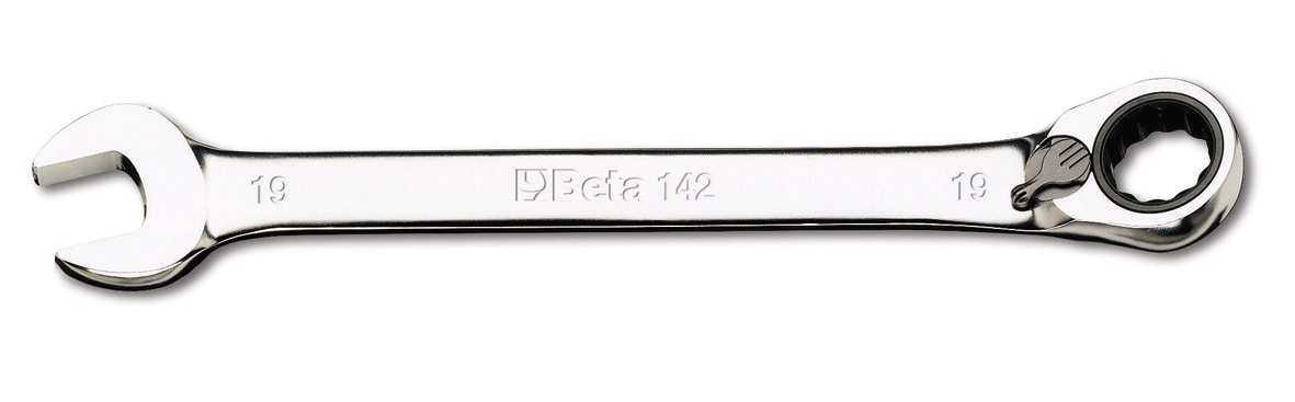 Beta Tools Klucz plasko-oczkowy z grzechotka 19mm (001420019) 142 (8014230362229)