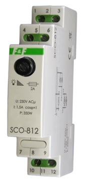 F&F Sciemniacz oswietlenia SCO-812 z pamiecia 230V AC 350W szary SCO-812 SCO-812 (5908312591153)