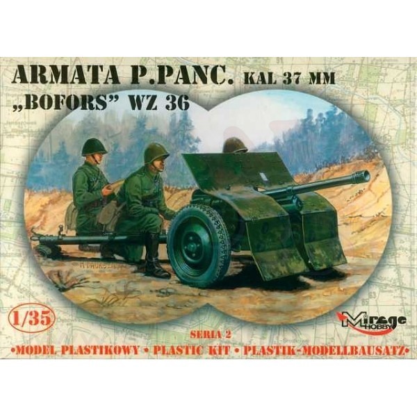 MIRAGE Armata P. Panc. 3 7mm Bofors WZ 36Bofors Rotaļu auto un modeļi