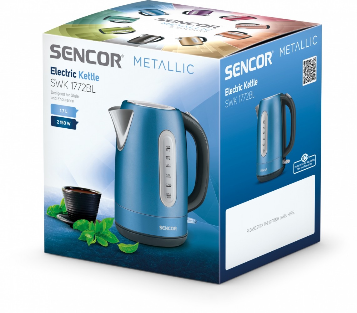 Electric Kettle Sencor SWK 1772BL Elektriskā Tējkanna