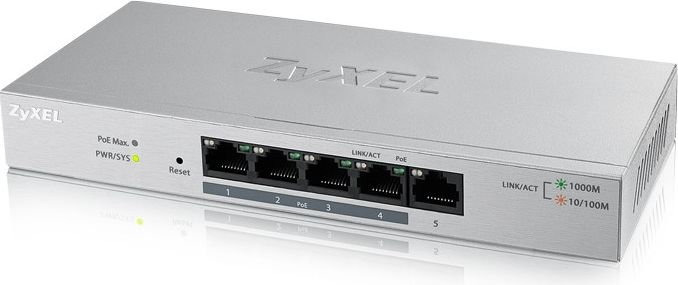 GS1200-5HPV2-EU0101F Smart Switch 5xGigabit 4xPOE 60W komutators