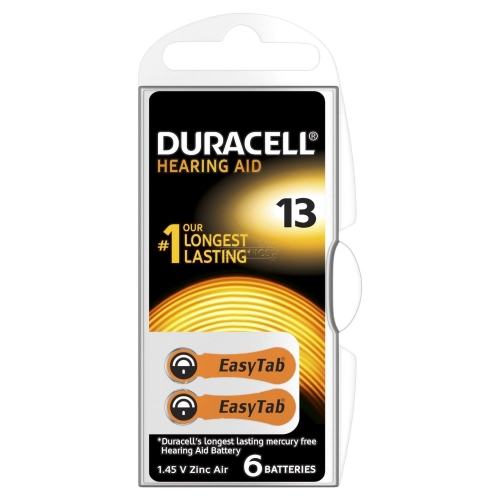 Duracell Hearing 13 (A13) Blistera iepakojuma 6gb. Baterija