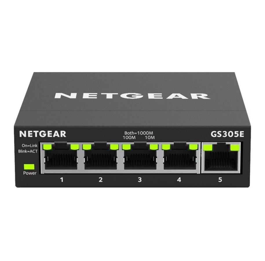 Netgear 5PT GIGE SMART MANAGED PLUS SOHO SWITCH (GS305E) komutators