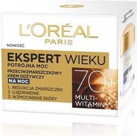 L'Oreal Paris Ekspert wieku 70+ Krem na noc 50ml 0291252 (3600523408962) kosmētika ķermenim