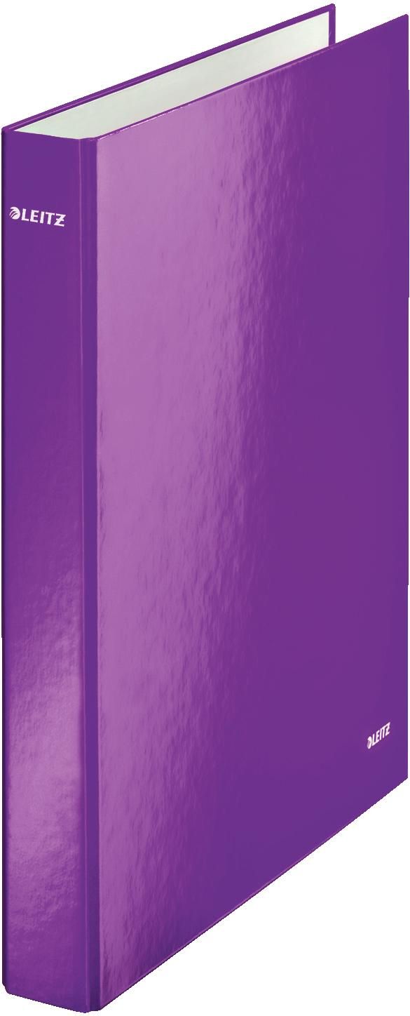 Leitz Wow 4-ring A4 binder 40mm purple (42420062)