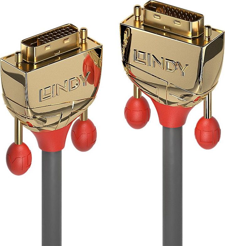 Lindy DVI-D Dual Link Kabel Gold Line 7.50m kabelis, vads