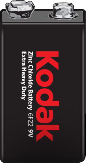 Kodak Extra Heavy Duty 9V Zn-Cl 1pcs (30953437) Baterija