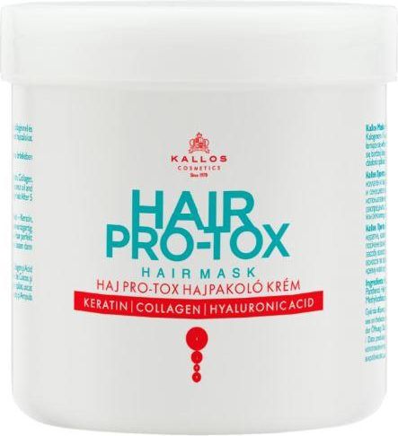 Kallos KJMN HAIR PRO-TOX Maska do Wlosow z Keratyna, Kolagenem i Kwasem Hialuronowym 500 ml 0000039177 (5998889511500)