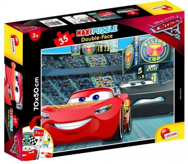 Lisciani Puzzle dwustronne 35 elementow Maxi Cars 3 Go! Go! Go! (304-60665) 304-60665 (8008324060665) puzle, puzzle