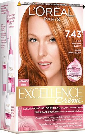 L'Oreal Paris Excellence Creme 7.43 blond miedziany zlocisty (0258898) 0258898 (3600010023678)