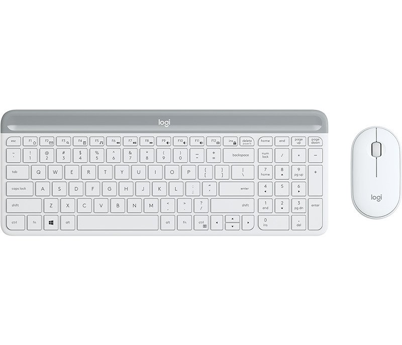 Logitech Wireless Keyboard+Mouse MK470 white (QWERTZ - vācu izkārtojums) klaviatūra