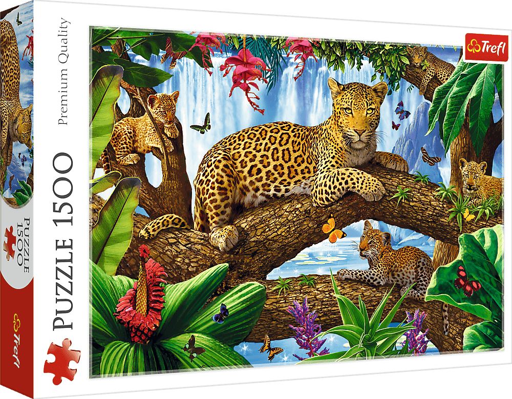 Trefl Puzzle 1500 elementow Odpoczynek wsrod drzew 26160 TREFL (5900511261608) puzle, puzzle