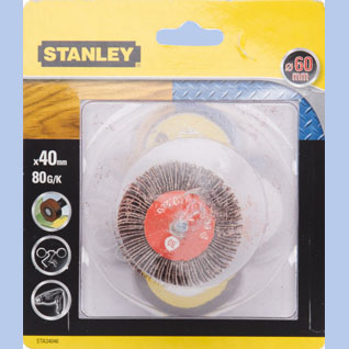 Stanley Sciernica listkowa do wiertarek O=6mm 40x20mm gr.80- STA34046