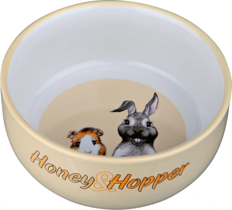Trixie Miska ceramiczna Honey & Hopper - 250ml 11cm TX-60808 (4011905608082) grauzējiem