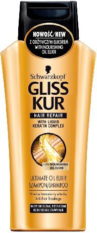 Schwarzkopf Gliss Kur Ultimate Oil Elixir Szampon regenerujacy 250 ml 68801416 (9000100801416) Matu šampūns