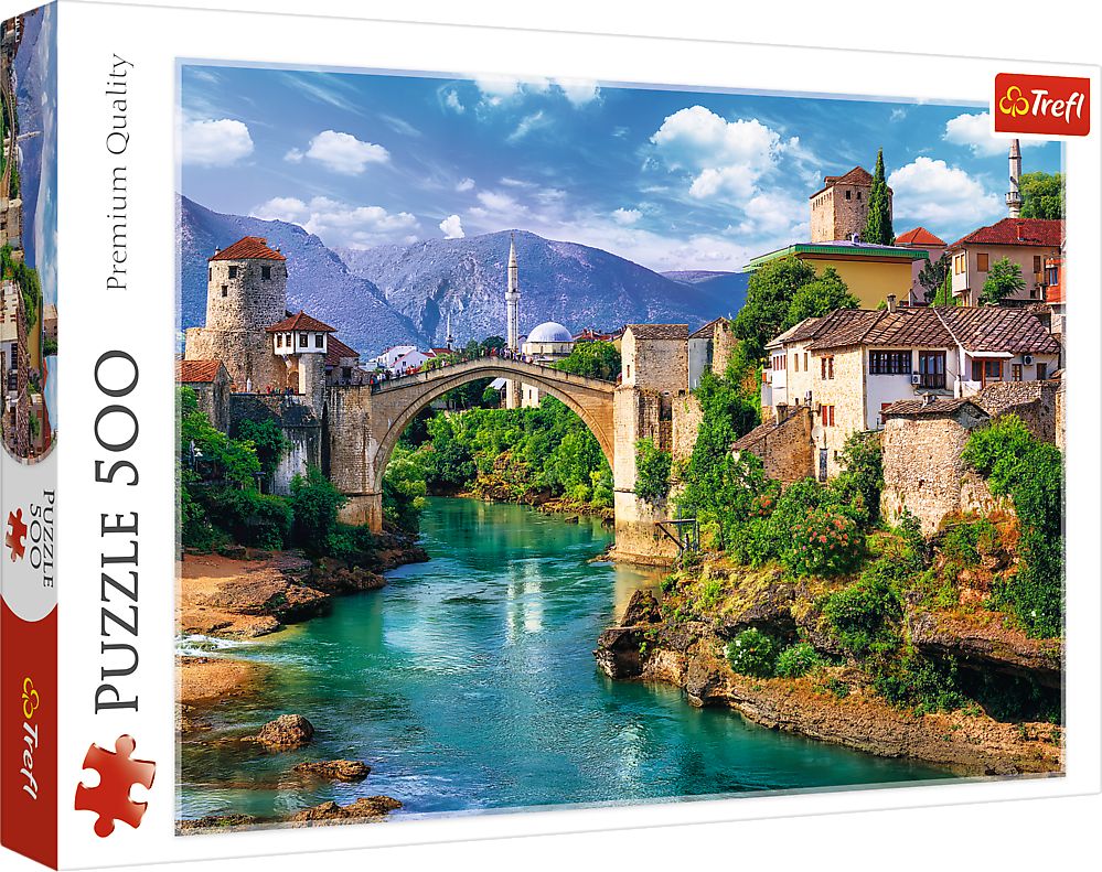 Trefl Puzzle 500 Old bridge in Mostar puzle, puzzle