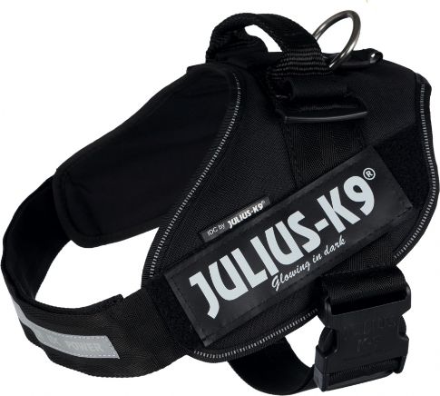 Trixie Julius-K9® Harness IDC, 0 / M – L: 58–76 cm / 40 mm, black